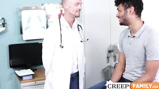 I let my doctor stepdad Jake Lawrence examine my penis but ends up sucking it