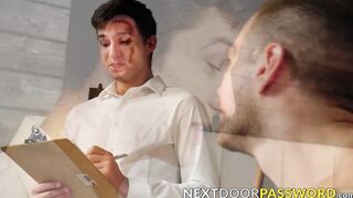 Professor Elliot Finn taught David Skylar how to suck dick to a creamy finish lustful