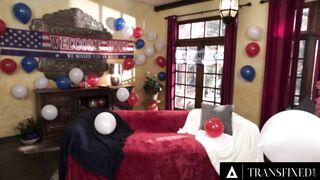 TRANSFIXED - Grateful mom Penny Barber Welcomes Ladyboy Military Fiance Kasey Kei Home With Voluptuous Sex
