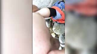 Bareback Outdoor Fuck with a Big Cock