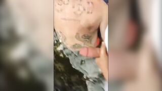 Bareback Outdoor Fuck with a Big Cock