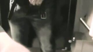 Big Cock Blowjob Under the Stall