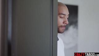 Roommate caught hot Asian teen on work