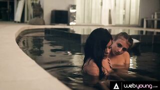 Turned On Besties Gia Derza & Savannah Sixx Devour Each Other's Twat After Getting Playful into the Pool!