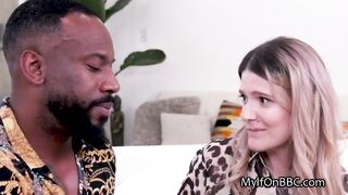 BBC craving blonde cougar seduces new neighbor