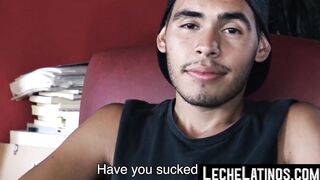 A Latino twink offered money in exchange for a hard fuck and a cock suck