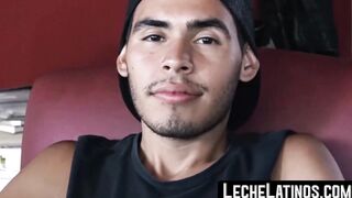 A Latino twink offered money in exchange for a hard fuck and a cock suck