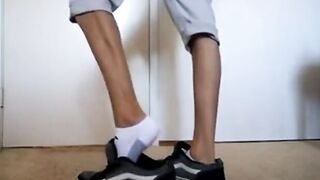 Twink in Socks & Boxers on Webcam