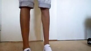 Twink in Socks & Boxers on Webcam