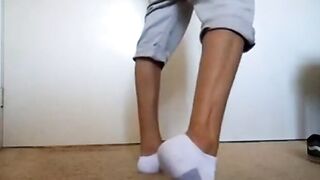 Twink in Socks & Boxers on Webcam