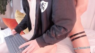 Horny Shemale Barebacked Straight Guy's Asshole