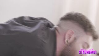 Rico Vega pounding bottom Bastian Karim