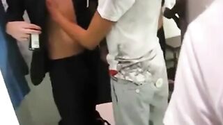 Amateur Twinks' Wank Session in a Fitting Room Caught on Cam