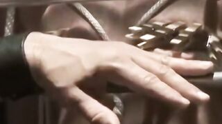 Master Franco Dex continues to play with his subs nipples flicking and twisting it