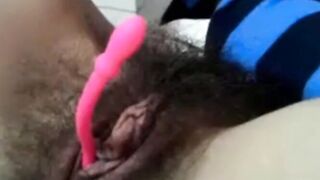 Hårig svensk amatör webbkamera video
