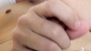 Chainsmoking daddy fantasies while he ejaculates his cock