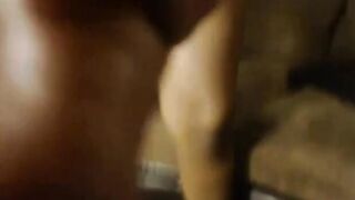 Ebony Plays With Dildo On Webcam