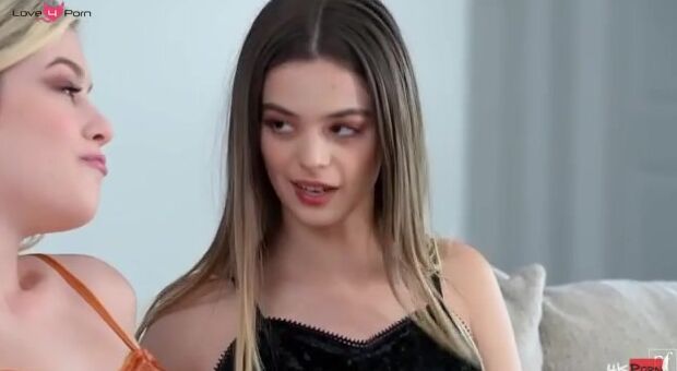 Ashley Alexander and Molly Little are clothed inside Halloween jammies and watching a horror tape. Eventually Ashley realizes that Molly isn’t scared. Molly challenges Ashley to name 1 time she’s been scared, and Molly describes a three-way inside college