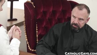 Beefy priest Max Sargent atoned for my sins after ramming my butt hole