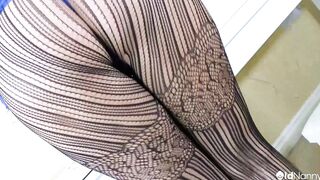Mature Solo LuLu Striptease And Busty Playtime - OLDNANNY