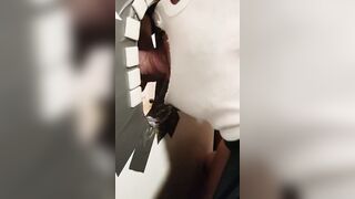 Glory Hole Amateur Takes on a Big Cock