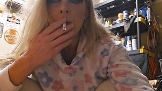 Smoking Babe Jerks You Off