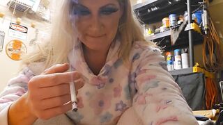 Smoking Babe Jerks You Off