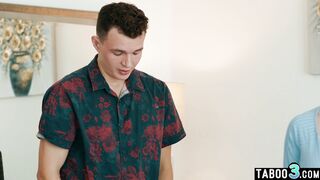 Mature stepmom cant resist stepsons dick