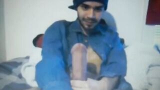 Huge Dick Latin Guy's Hot Cum Load