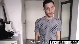 Straight Latino cutie is paid by a gay man to hard fuck him