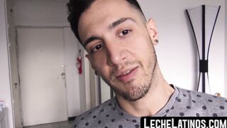 Straight Latino cutie is paid by a gay man to hard fuck him
