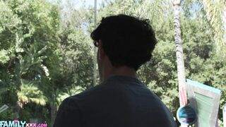 Big tits stepmom wants my  creamy Vitamin D