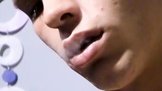 Hot Chad flexed every muscle while puffing his red cig