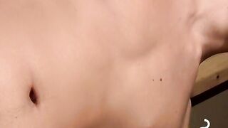 Seductive TwinksÂ Smoking and Sensual Cock Stroking Spectacle