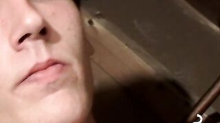 Seductive TwinksÂ Smoking and Sensual Cock Stroking Spectacle