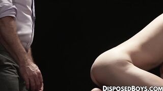 DisposedBoys.com - Slim Jack Bailey oozed cum after getting fingered by hot daddy Lan