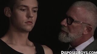 DisposedBoys.com - Slim Jack Bailey oozed cum after getting fingered by hot daddy Lan