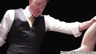 DisposedBoys.com - Suited stud Legrand Wolf slides his big cock into the sweaty hole