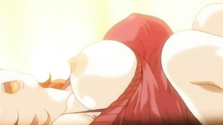 Amazing busty horny lady enjoys cumshot