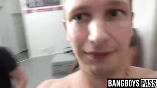 Young gays sucking dicks in a group masturbation session