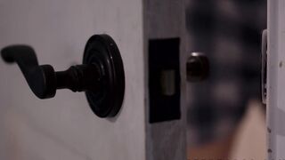 Naughty stepdaughter Jojo Kiss riding older dick after BJ
