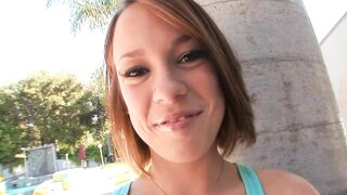 CUTIE 18 HALEY SWEET FIRST HUGE PENIS EXPERIENCE