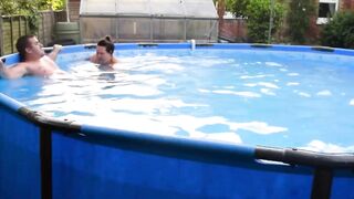 Having Fun inside the Swimming Pool with BBW