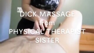 Step Sister helps her Step brother with an injury