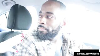 Vulgar Vehicle Pooling Sara Jay Gets Muff Stuffed By Long