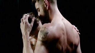 Muscle top Johnny Ford uses his rock hard tool to dominate Tom Bentleys ass