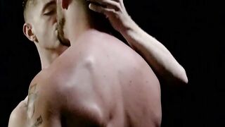 Muscle top Johnny Ford uses his rock hard tool to dominate Tom Bentleys ass