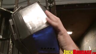 Hunky Tober Brandt is drenched with piss just like his master loves