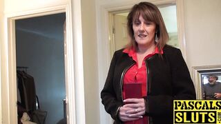Delectable MILF fucks maledom after giving him blowjob