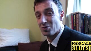 Delectable MILF fucks maledom after giving him blowjob